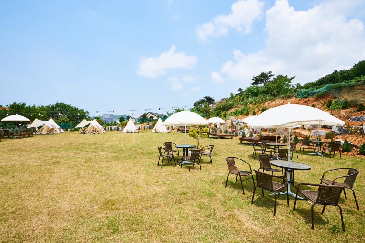 궁평항 소규모 모임에 적합한 편안한 카페 공간